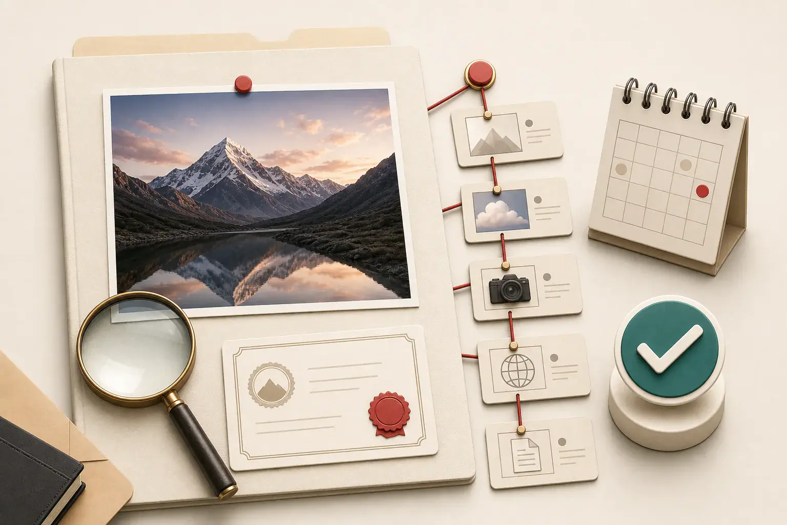 How to check an image's source and license before reusing it