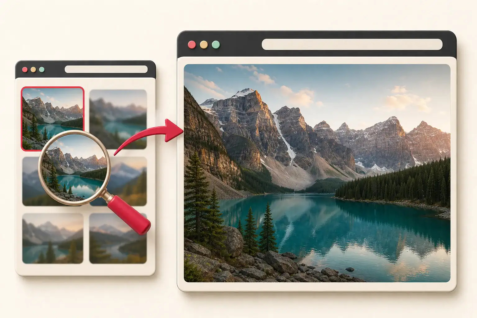 Why image extractors find thumbnails instead of full-size images