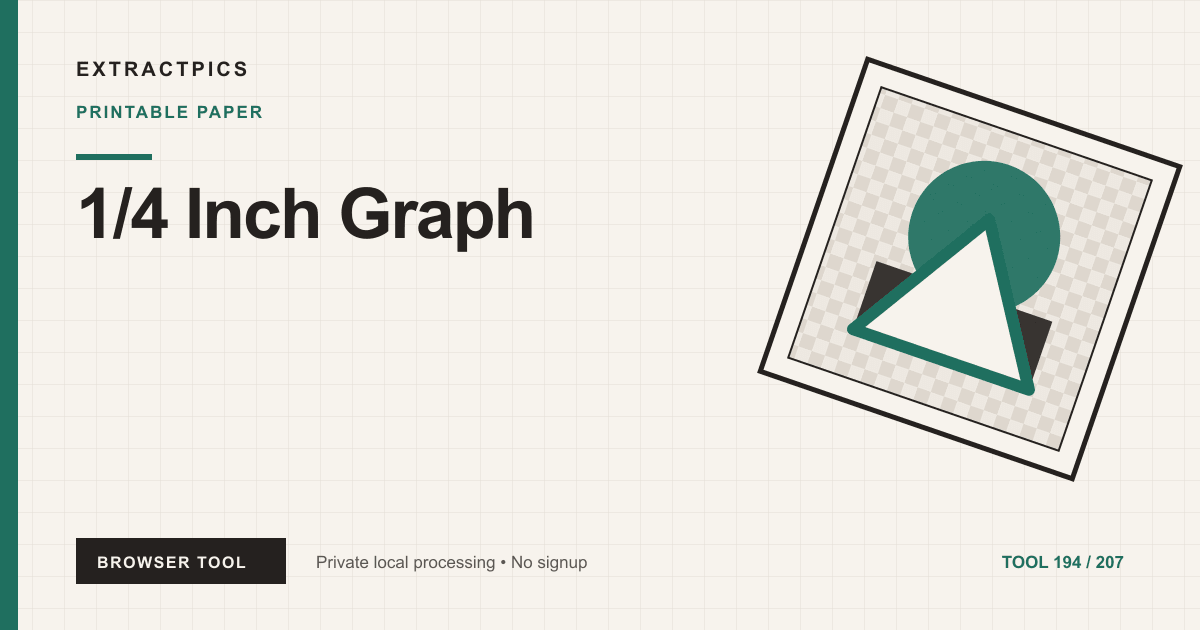 1/4 Inch Graph online tool preview