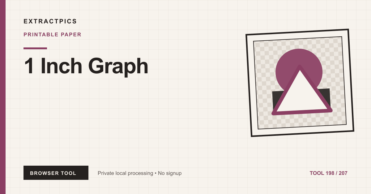 1 Inch Graph online tool preview