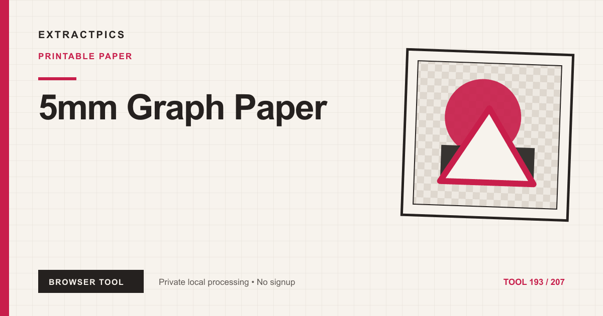 5mm Graph Paper online tool preview