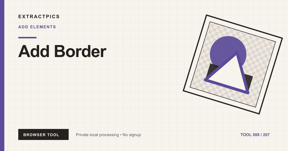 Add Border online tool preview