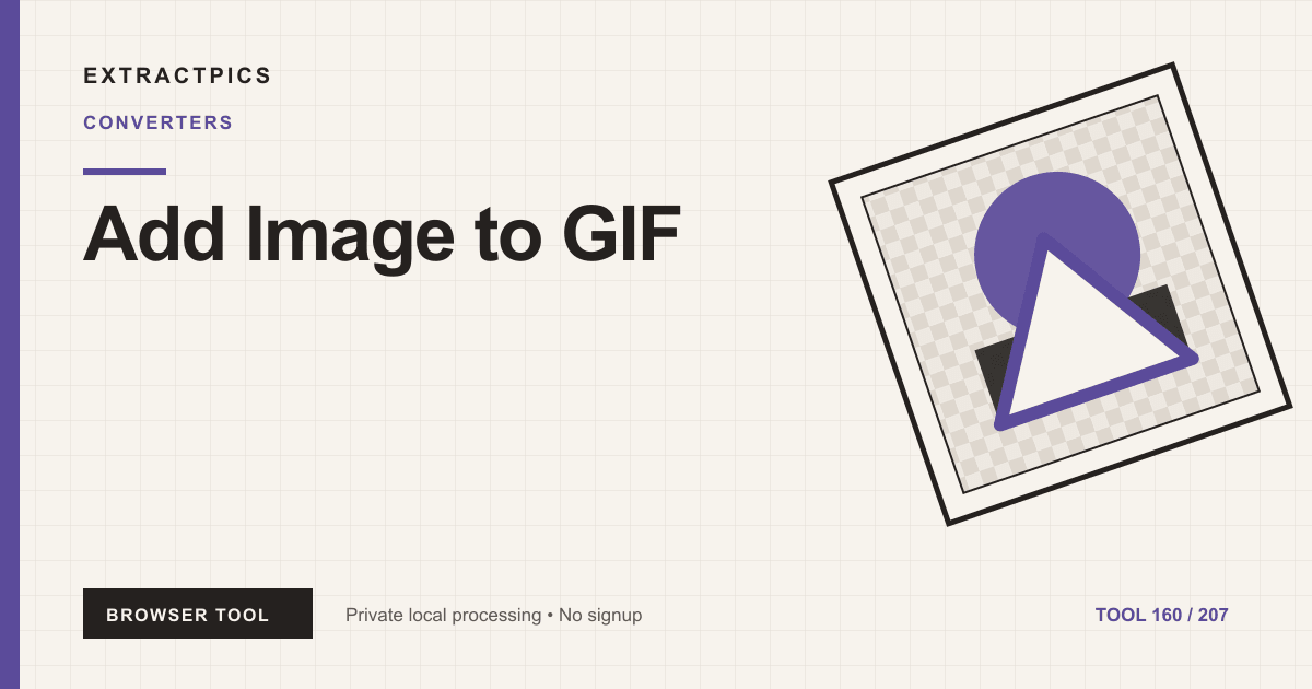 Add Image to GIF online tool preview