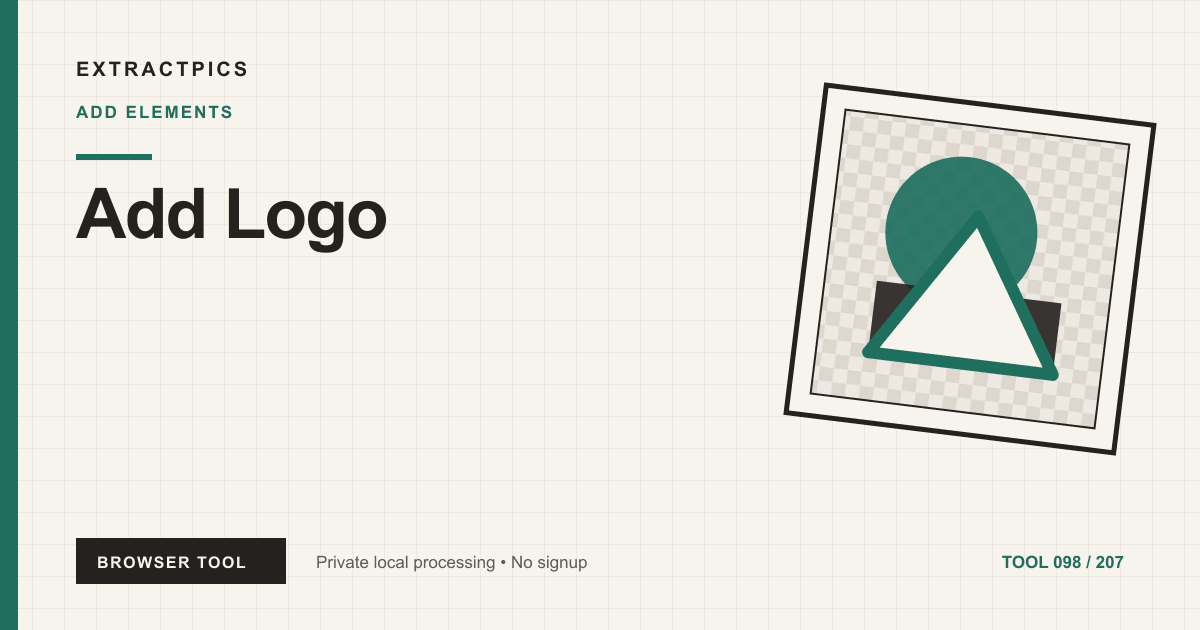 Add Logo online tool preview