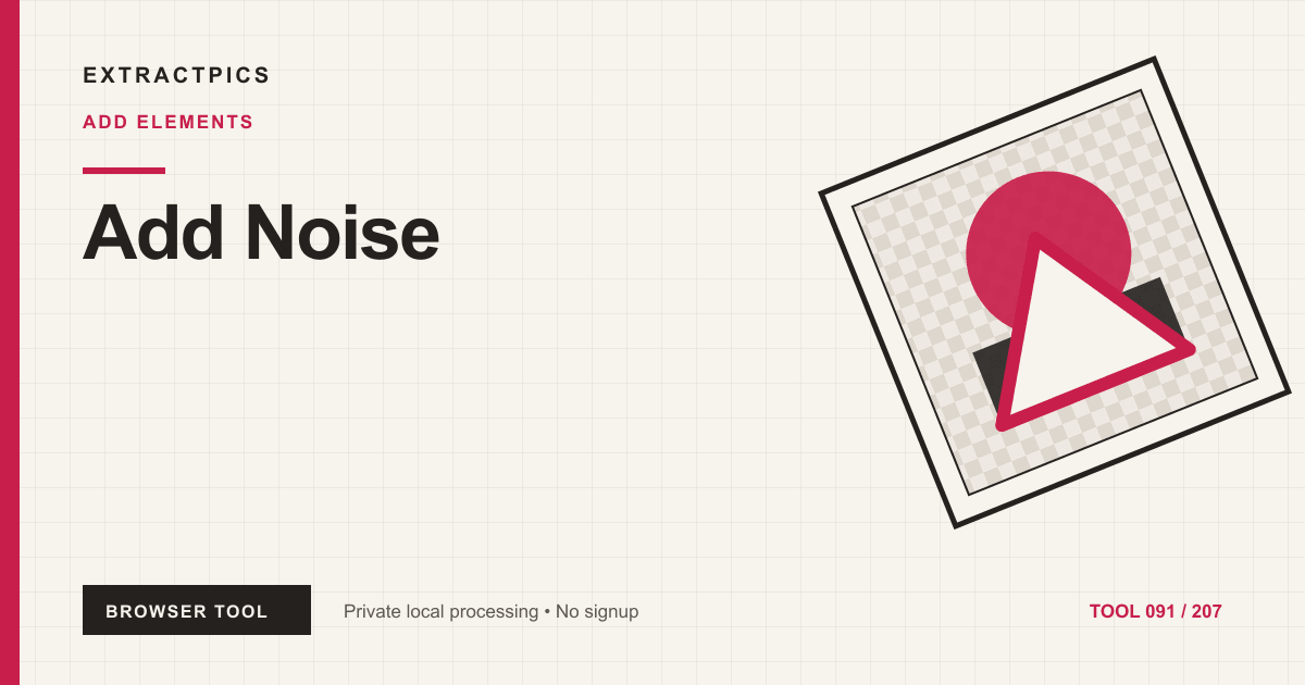 Add Noise online tool preview