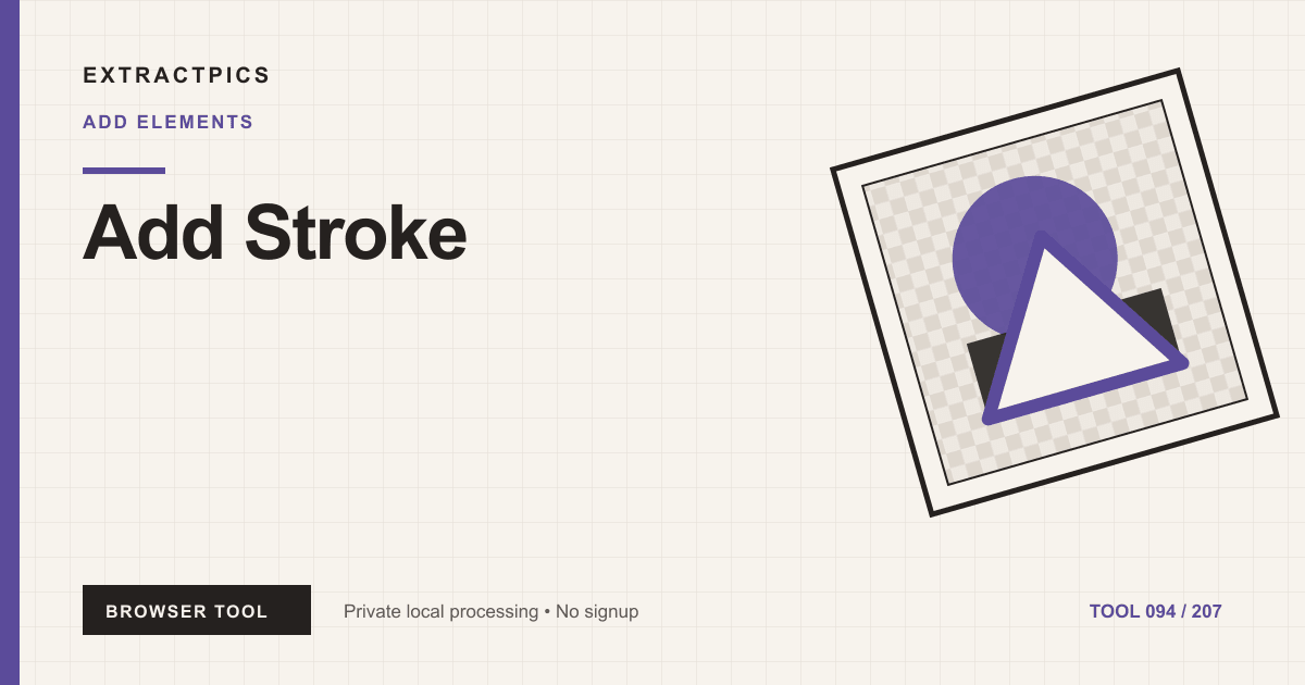 Add Stroke online tool preview