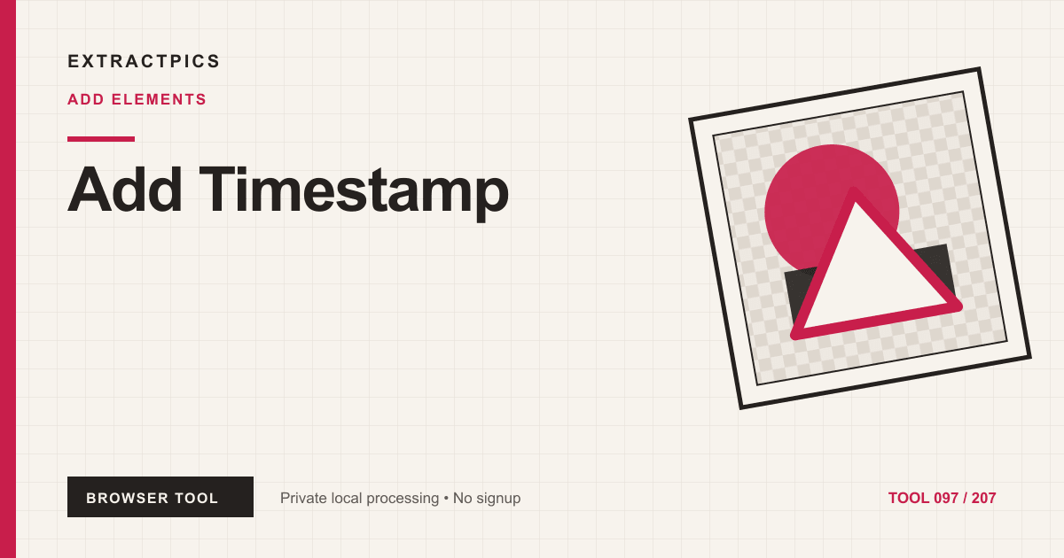 Add Timestamp online tool preview