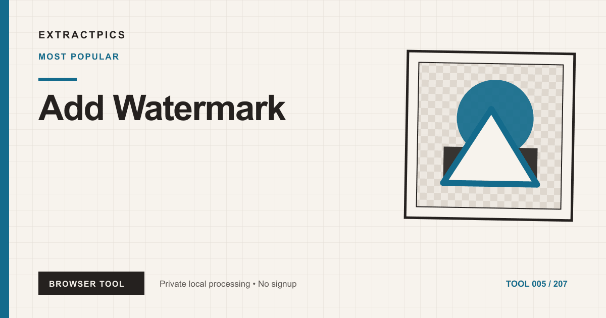 Add Watermark online tool preview