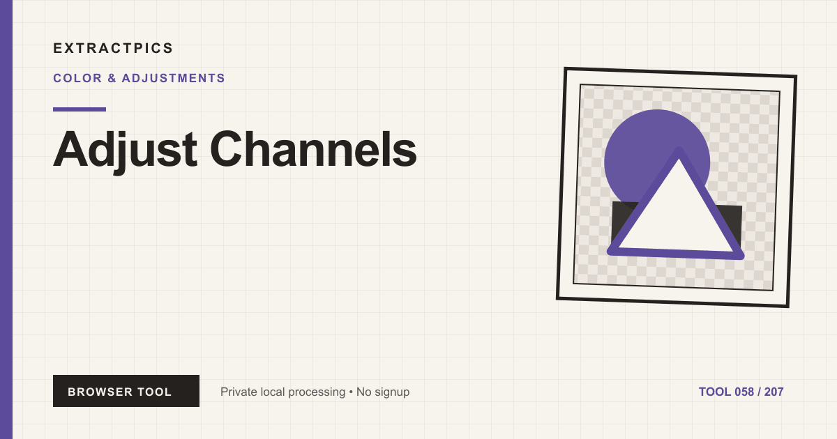 Adjust Channels online tool preview