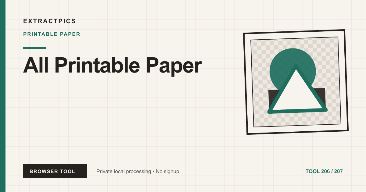 All Printable Paper online tool preview