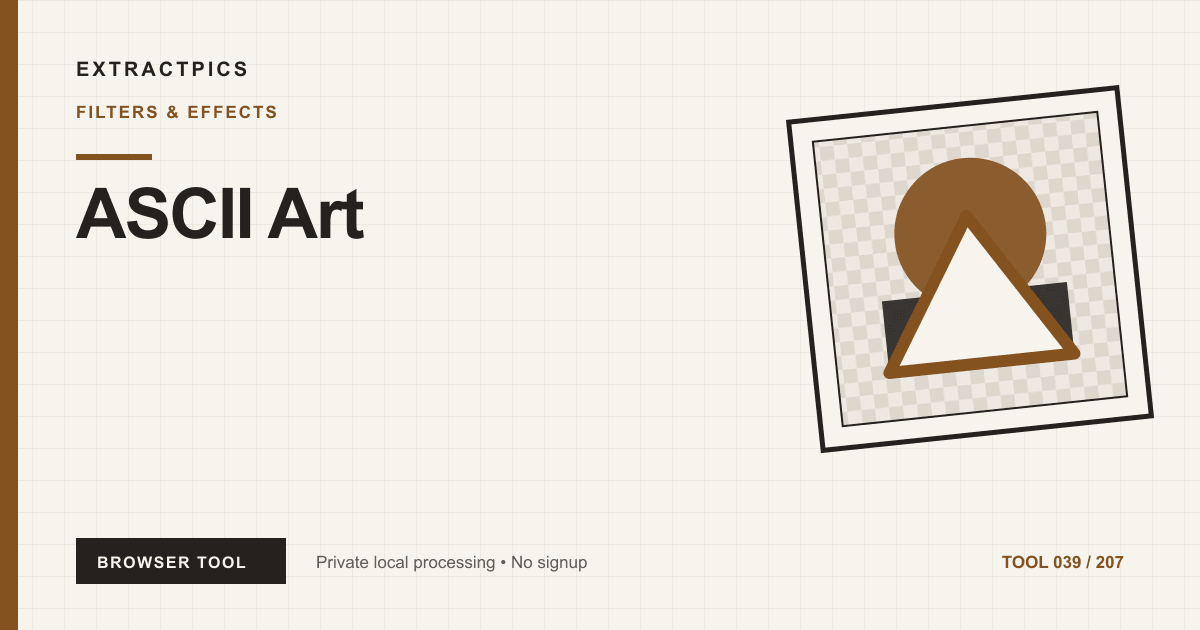 ASCII Art online tool preview