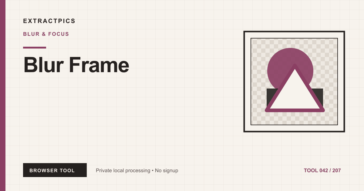 Blur Frame online tool preview