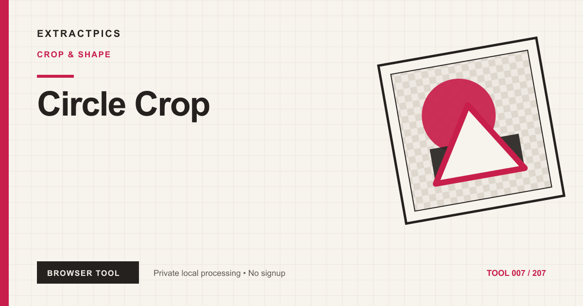 Circle Crop online tool preview