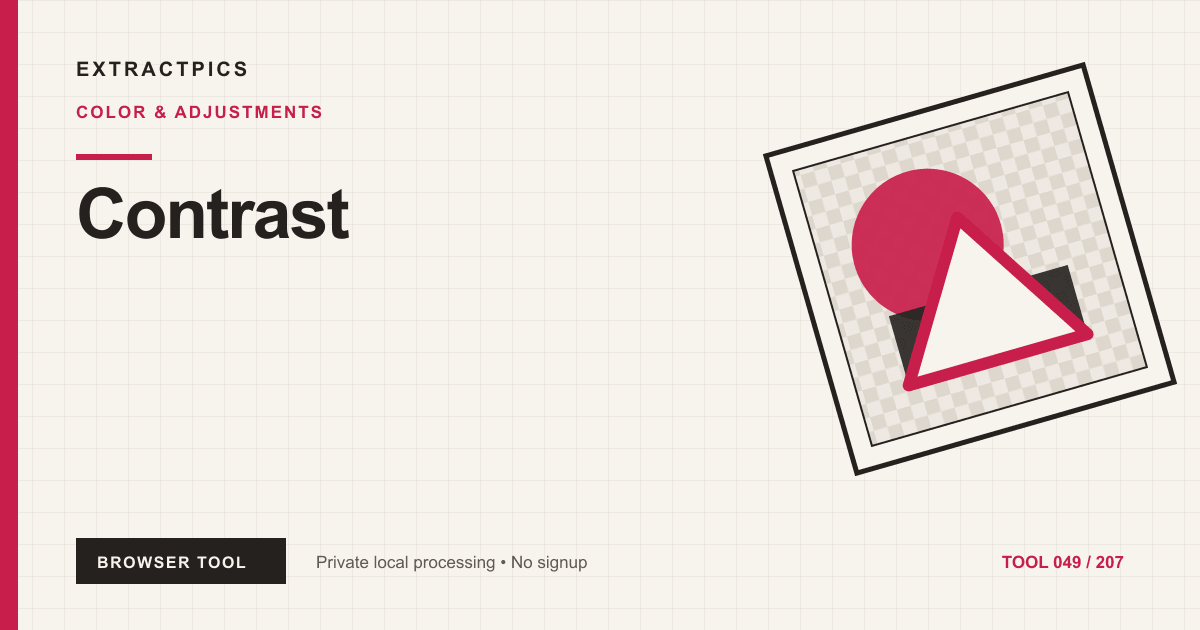 Contrast online tool preview
