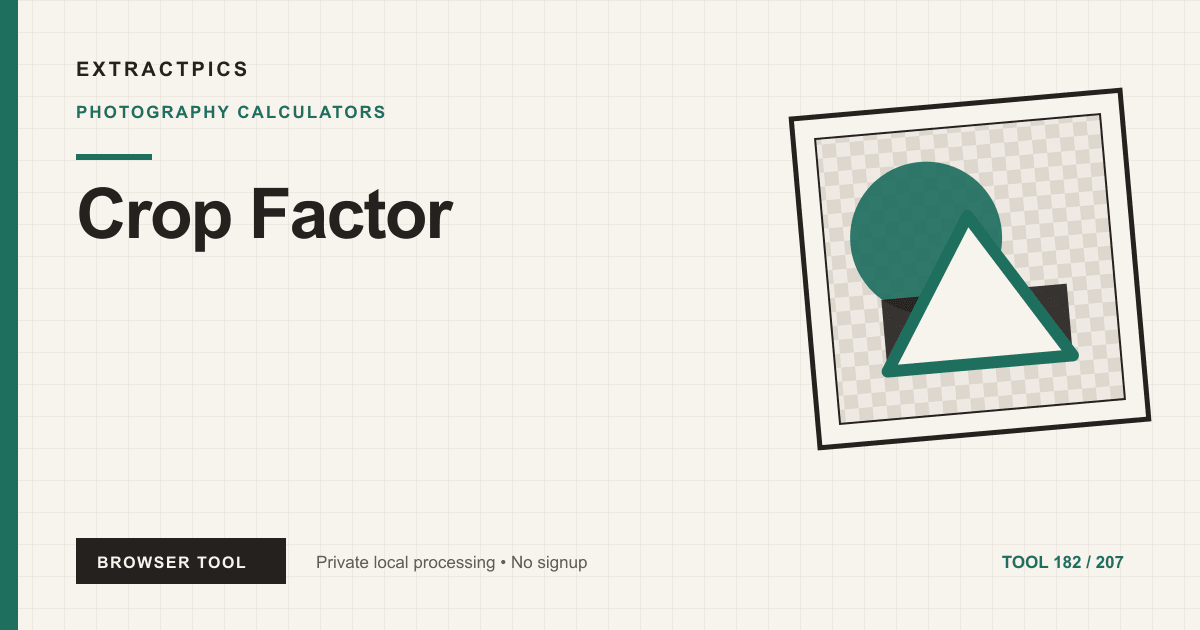Crop Factor online tool preview
