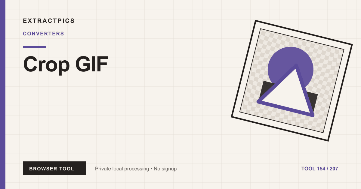 Crop GIF online tool preview