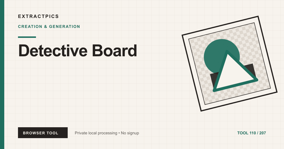 Detective Board online tool preview