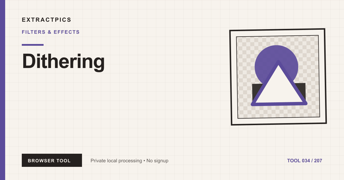 Dithering online tool preview