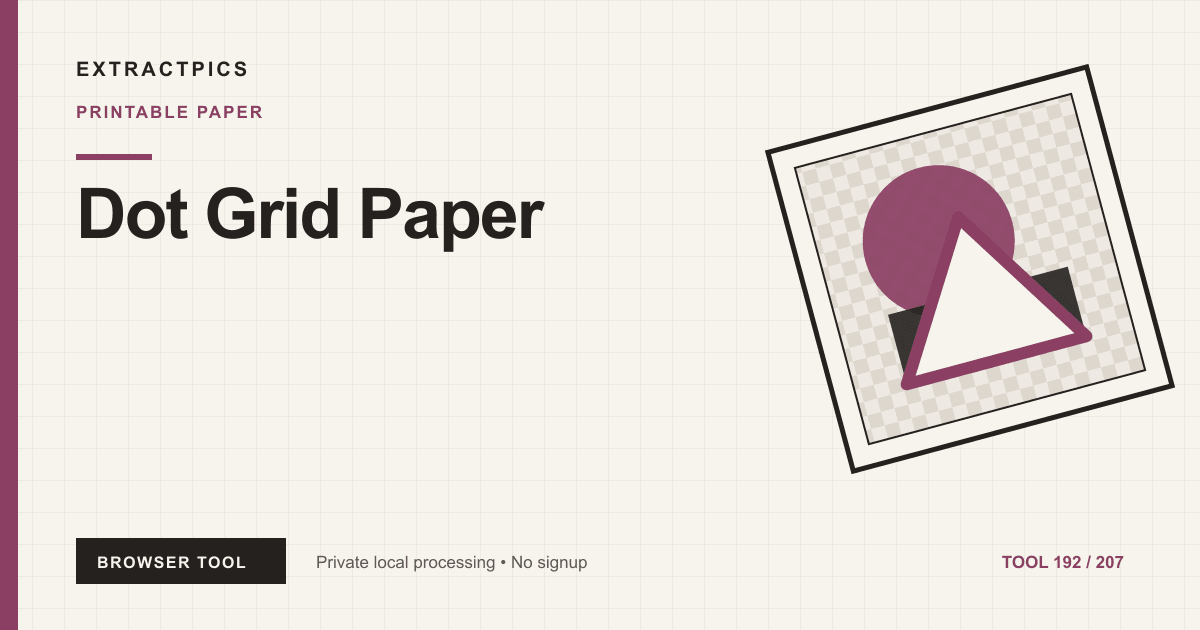 Dot Grid Paper online tool preview