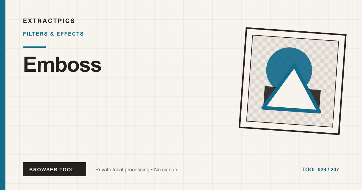Emboss online tool preview