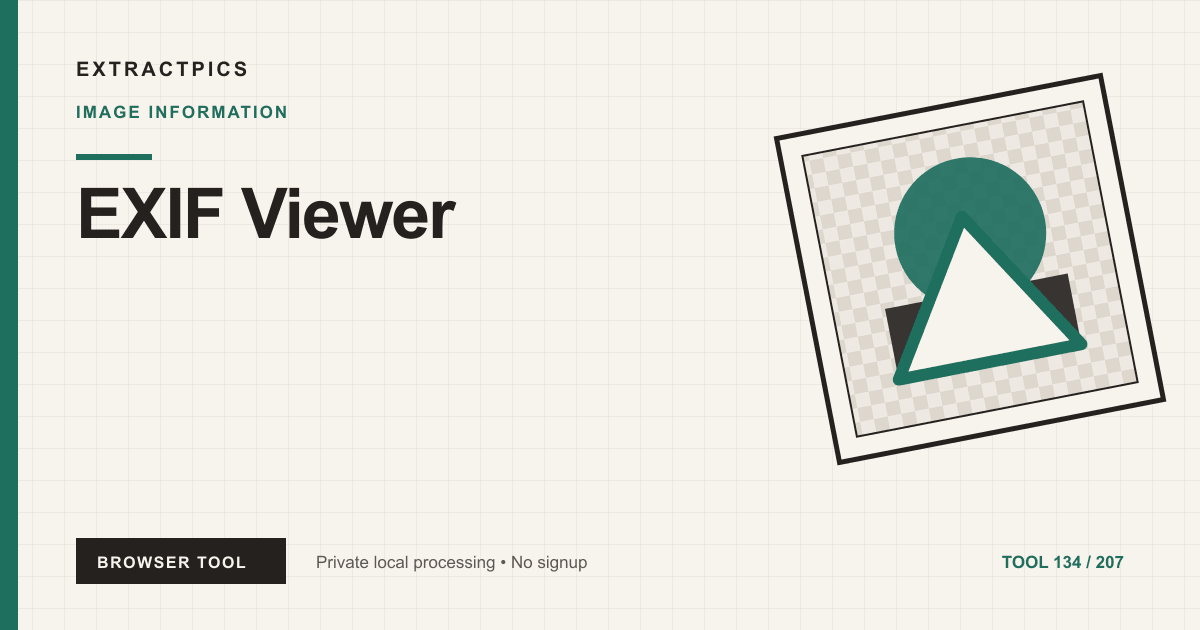 EXIF Viewer online tool preview
