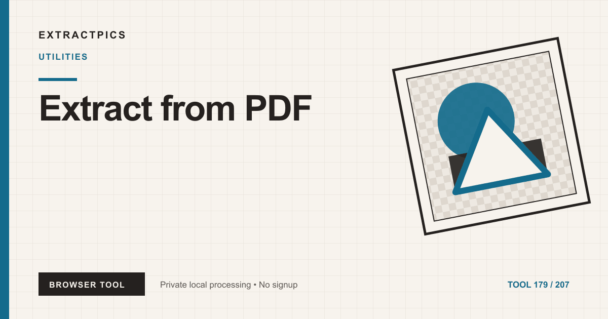 Extract from PDF online tool preview
