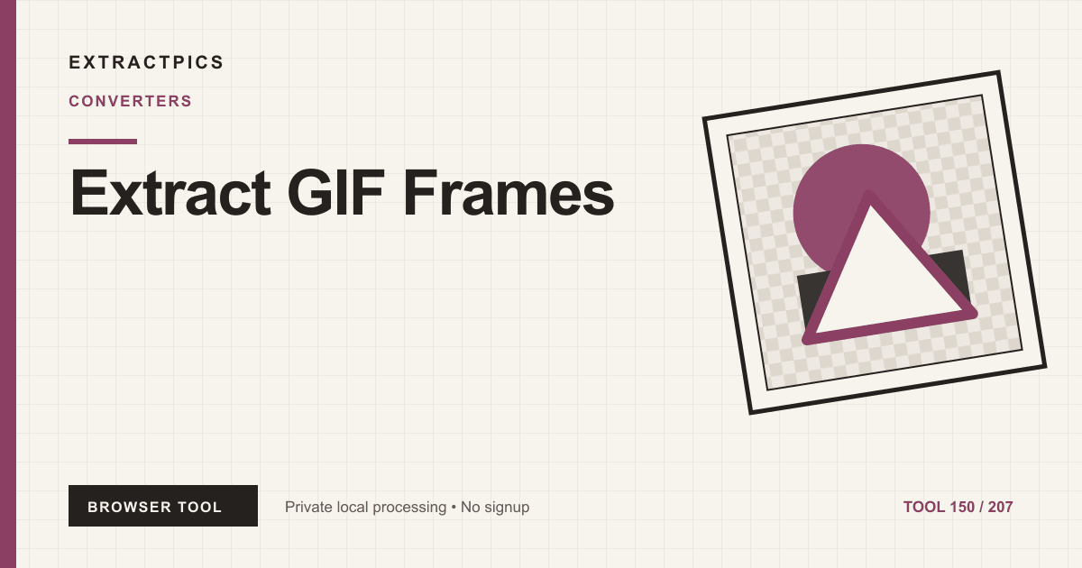 Extract GIF Frames online tool preview