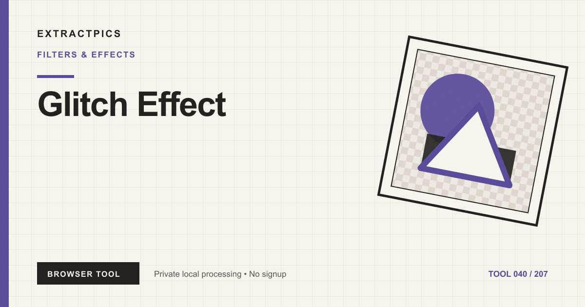 Glitch Effect online tool preview