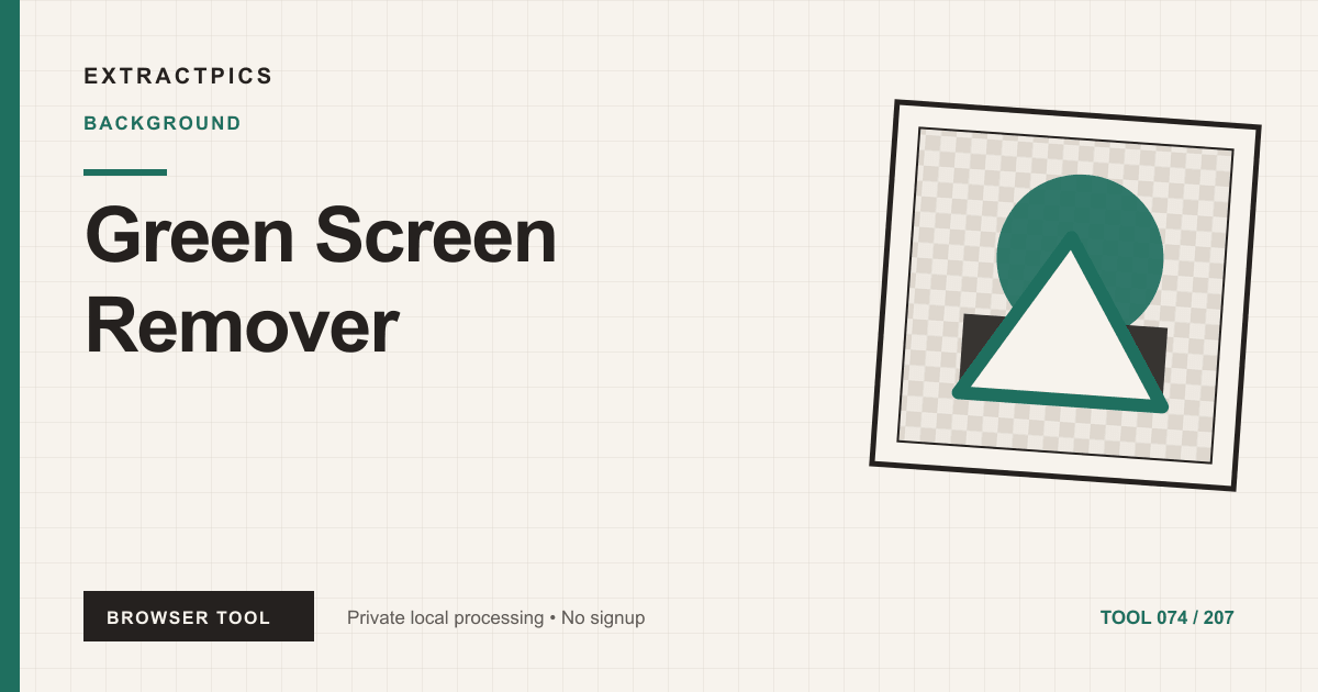 Green Screen Remover online tool preview