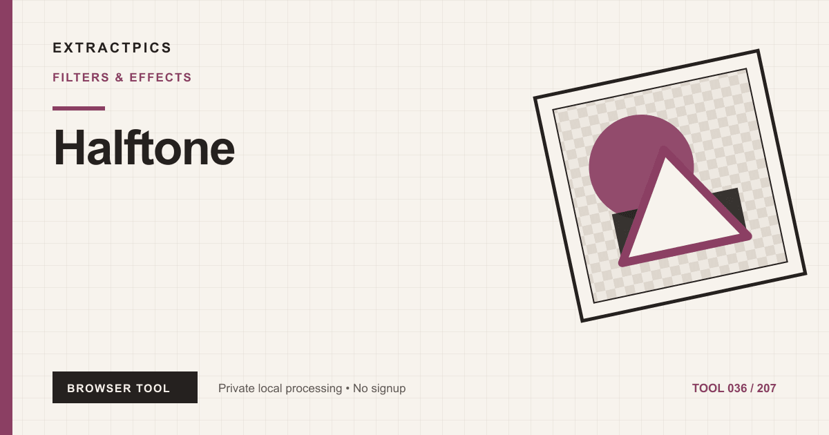Halftone online tool preview
