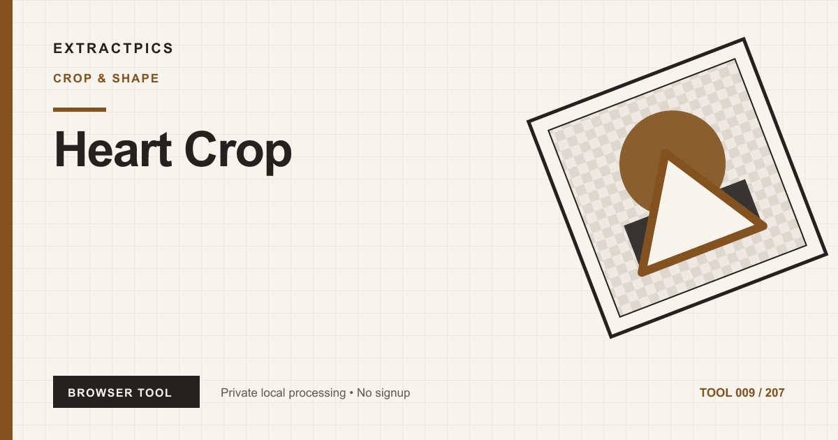 Heart Crop online tool preview