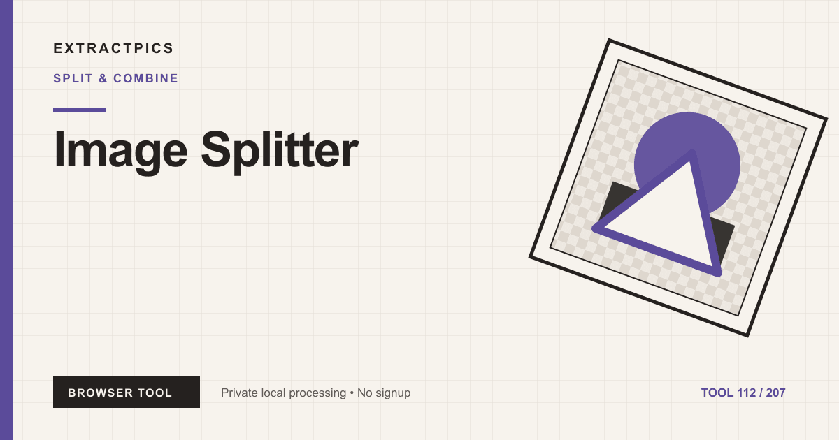 Image Splitter online tool preview