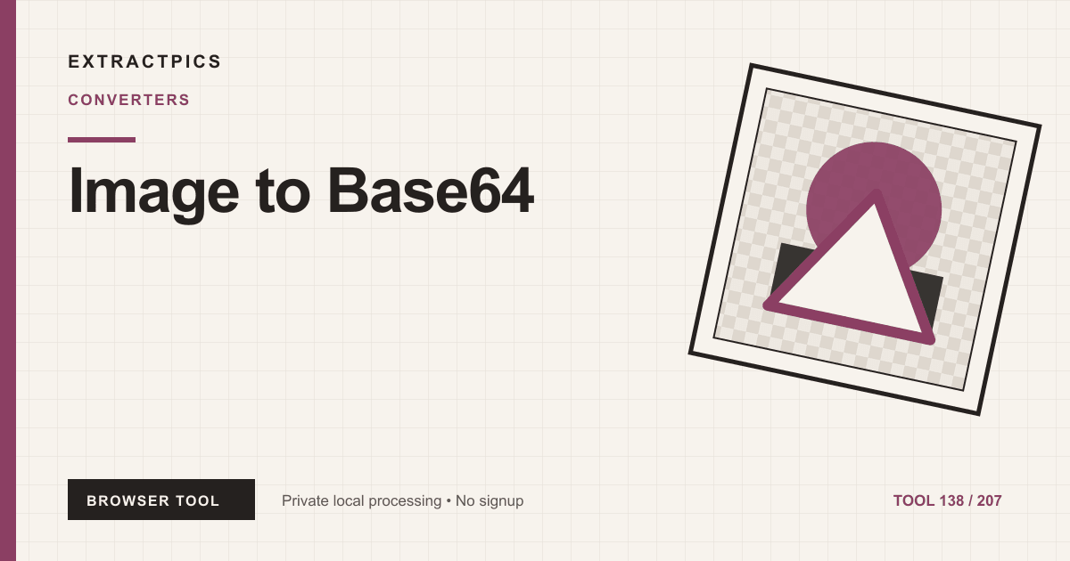 Image to Base64 online tool preview