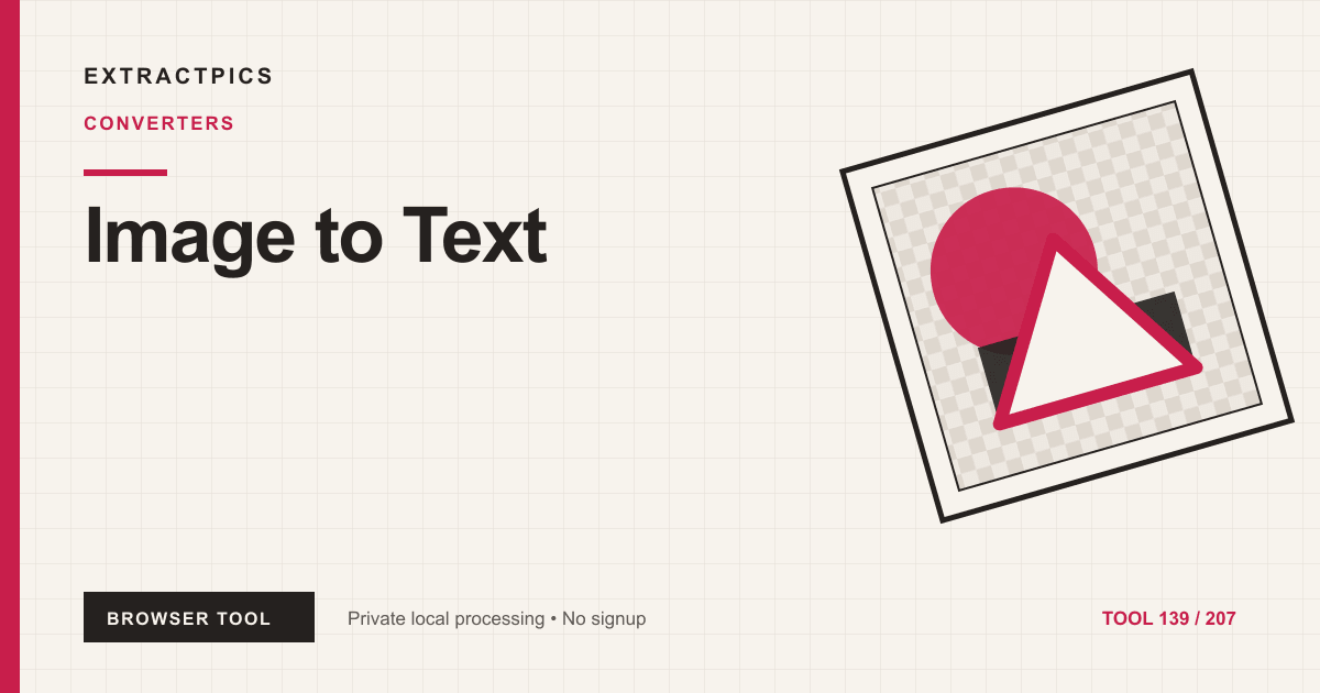 Image to Text online tool preview