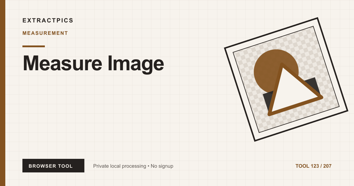 Measure Image online tool preview