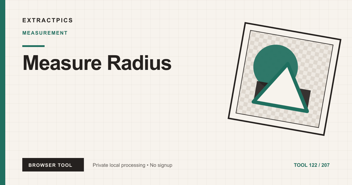 Measure Radius online tool preview