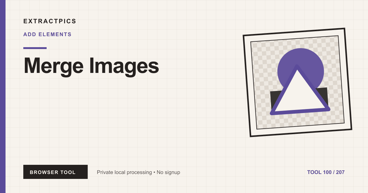 Merge Images online tool preview