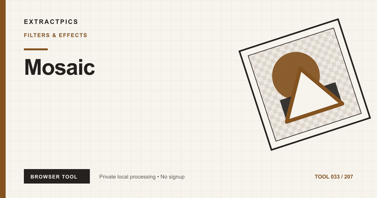 Mosaic online tool preview