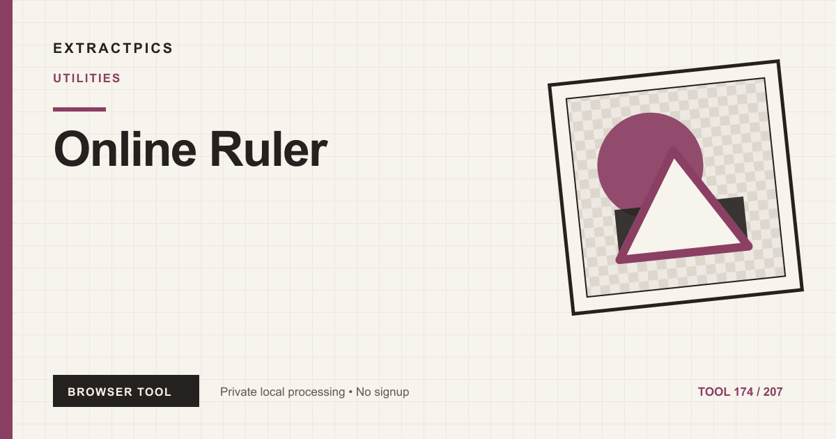 Online Ruler online tool preview