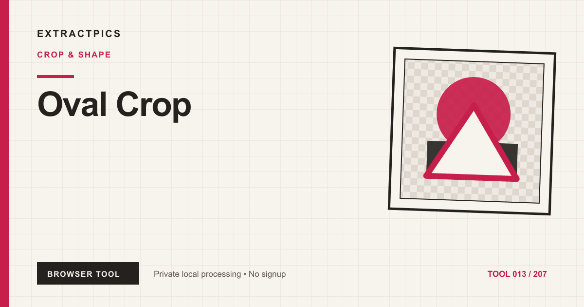 Oval Crop online tool preview