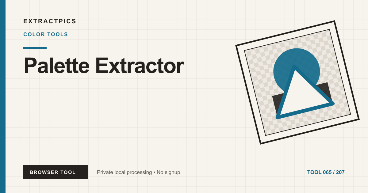 Palette Extractor online tool preview