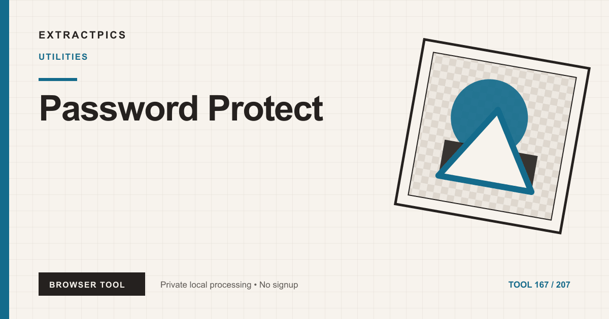 Password Protect online tool preview