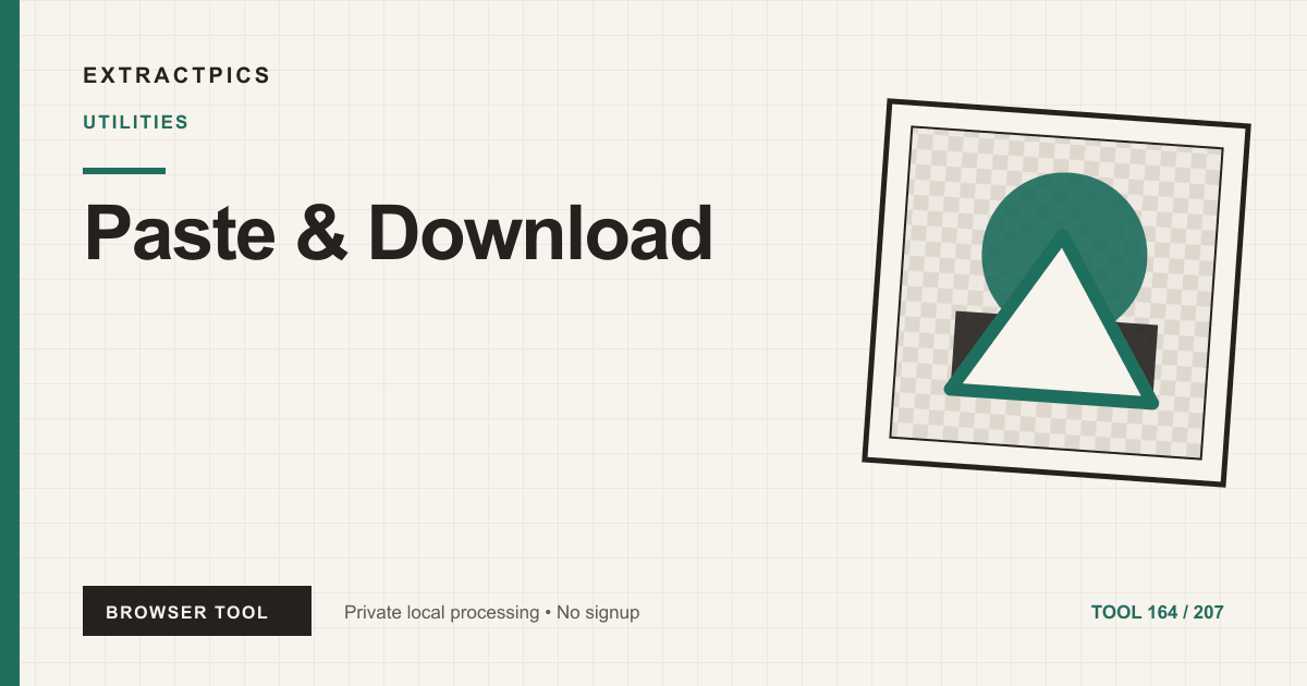 Paste & Download online tool preview