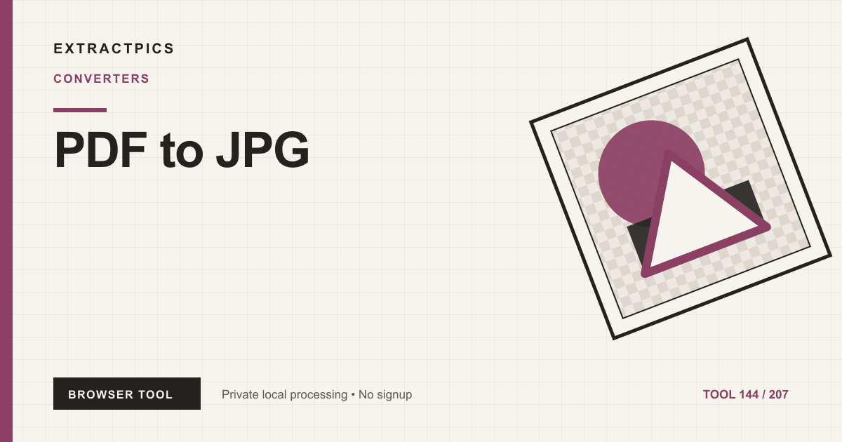 PDF to JPG online tool preview
