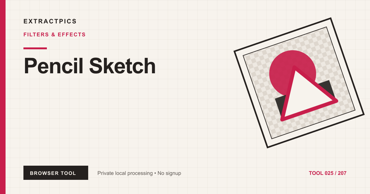 Pencil Sketch online tool preview