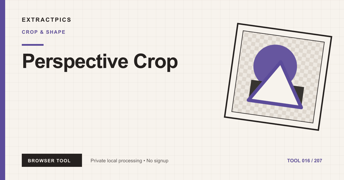 Perspective Crop online tool preview