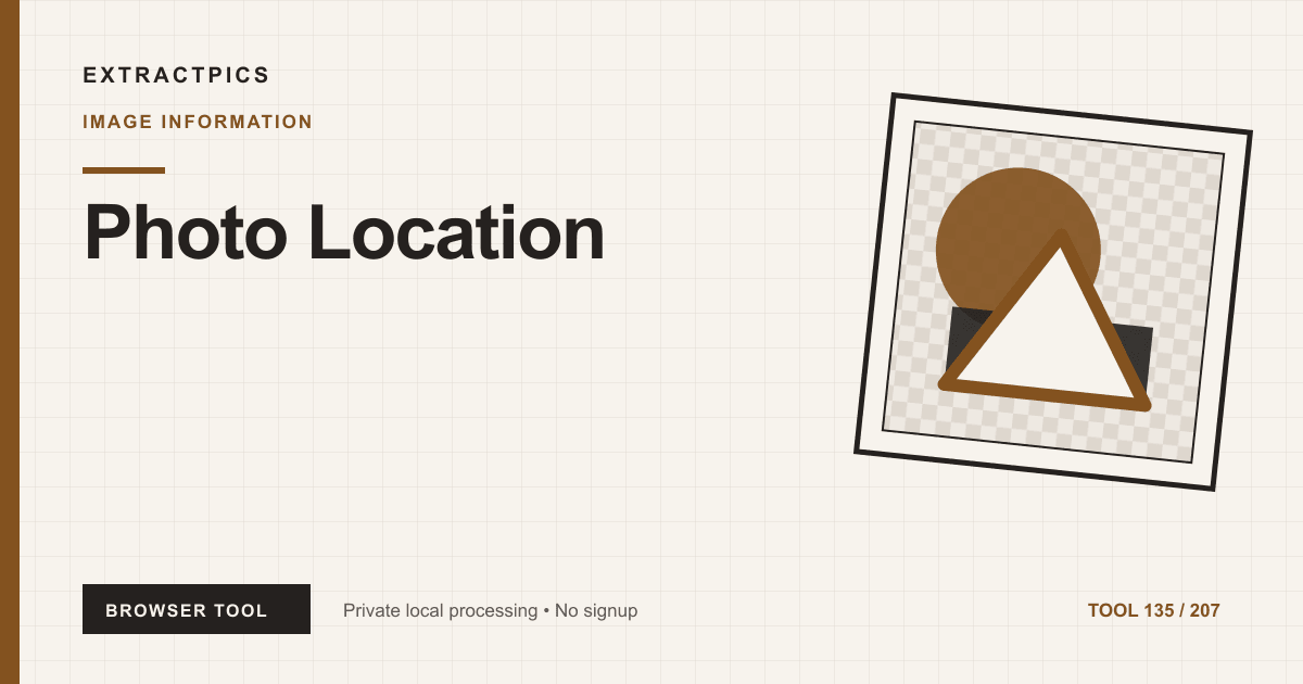 Photo Location online tool preview