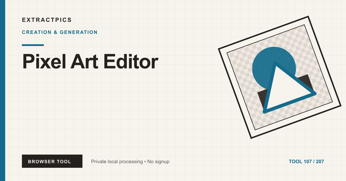 Pixel Art Editor online tool preview