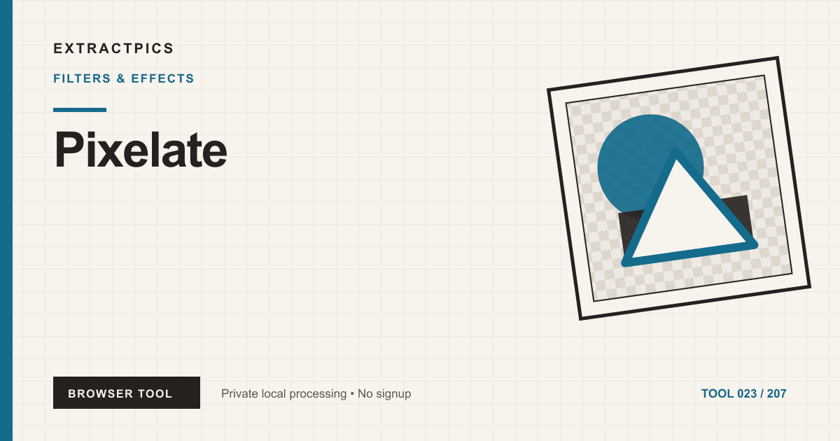 Pixelate online tool preview