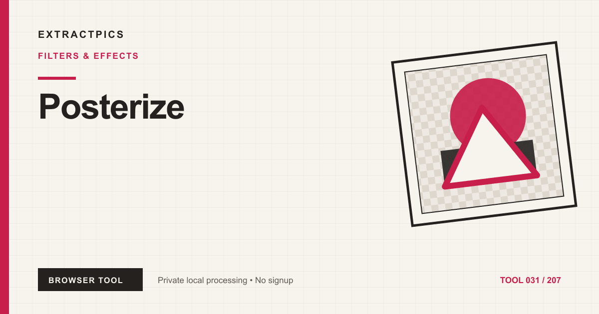 Posterize online tool preview
